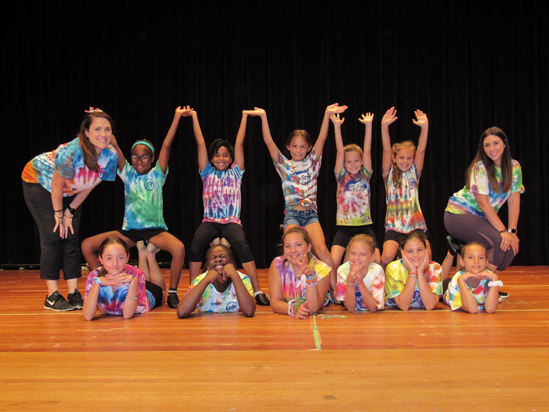 group photo at dance camp